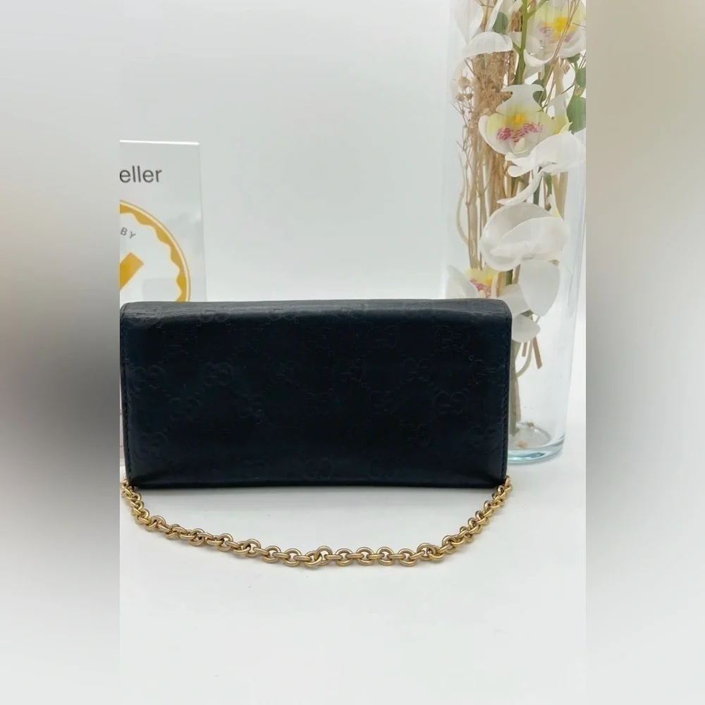 GUCCI. Wallet on chain black monogram - Picture 5 of 12